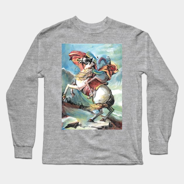 Manmer Crossing the Alps Long Sleeve T-Shirt by Dubois Draws